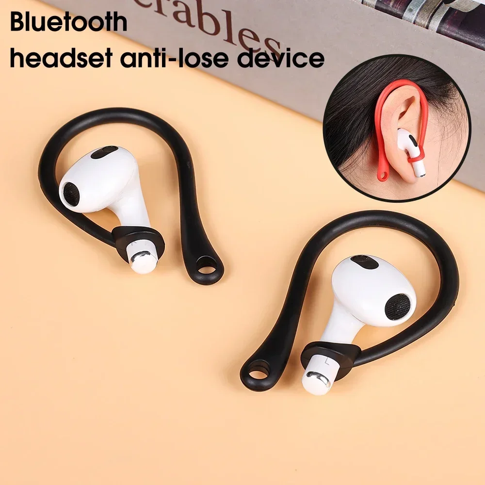 6-1Pairs Anti-loss Bluetooth Earhook Earphone Holder For Apple AirPods 2 3 Pro Silicone Sport Earbuds Anti Falling Off Ear Clip image 3