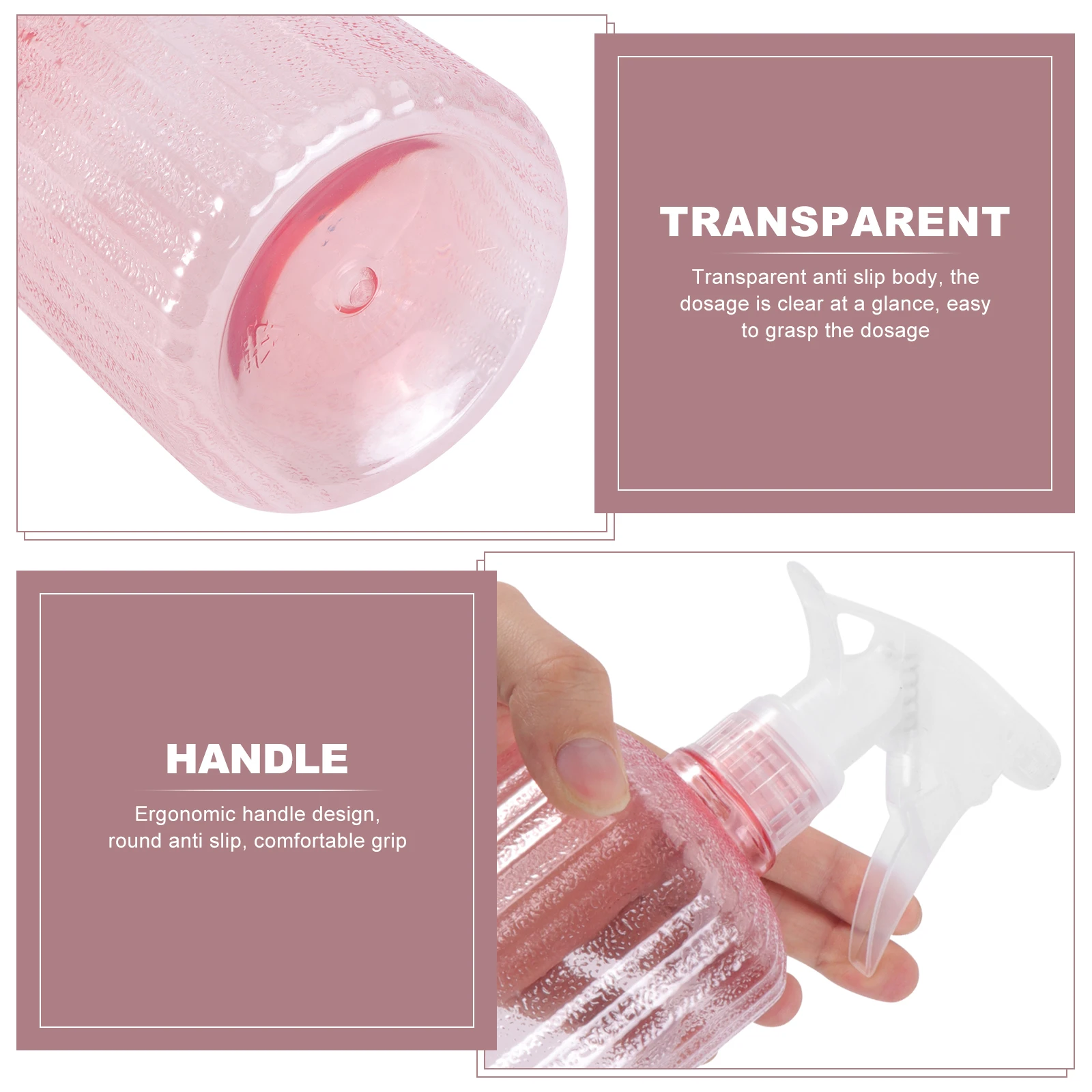 

Spray Bottle Garden Pump Sprayer Slim Clear Plant Mister Bottles Small Water for Plants Sports
