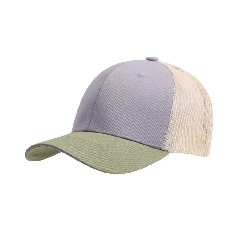 Neue Maßgefertigte Bedruckte Zweifarbige Mesh-Baseballkappe für Männer und Frauen Sommer Fünf-Panel Outdoor Sonnenschutz Bestickte Trucker-Mütze – Detail 4