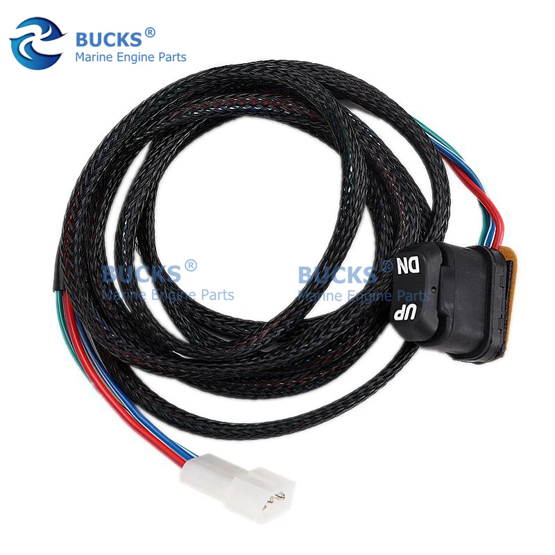 For Mercury Outboard Remote Control Box 87-858679T2 (Length 175cm/68.9in) Trim & Tilt Switch Assy