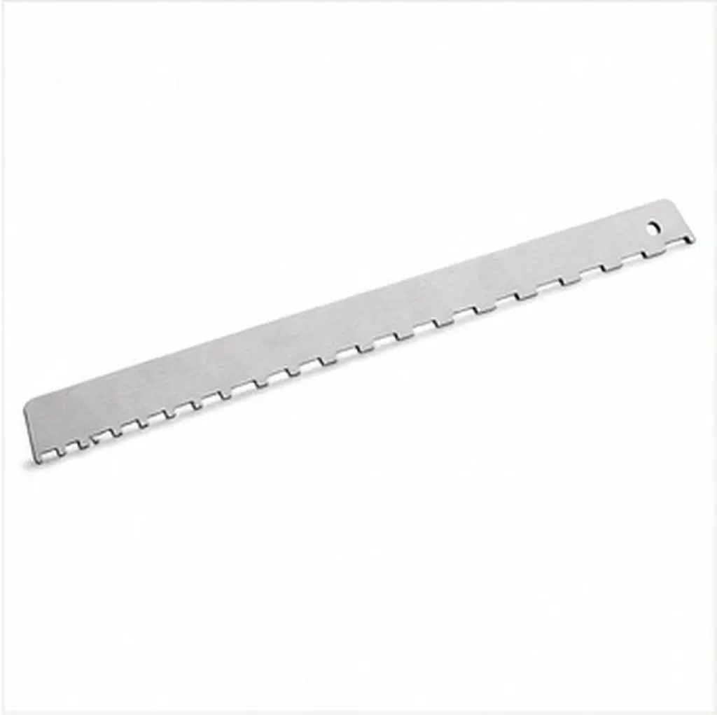 2Pcs Precision Guitar Neck Straightness Check Tool Stainless Steel Notched Fret Ruler for Electric Acoustic Bass Setup