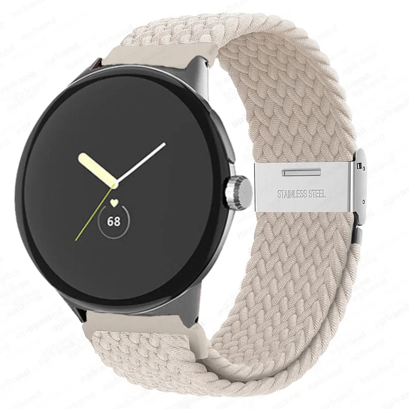 

Braided solo loop strap for Google Pixel Watch 2 Band Smartwatch Accessories Elastic Bracelet correa Pixel Watch Active band