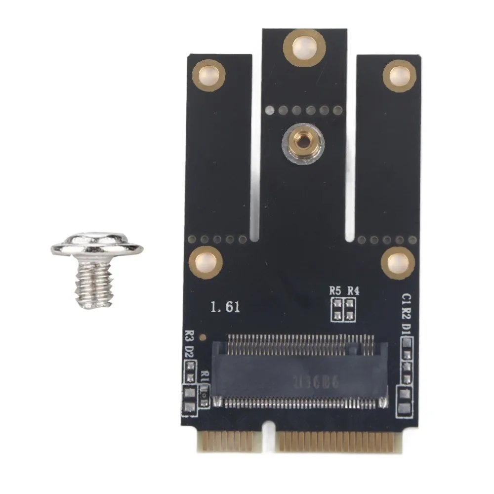 

Detachable M.2 NGFF Adapter Black Portable WiFi Network Card Converter Plug and Play Mini PCI-E Adapter Computer Supplies
