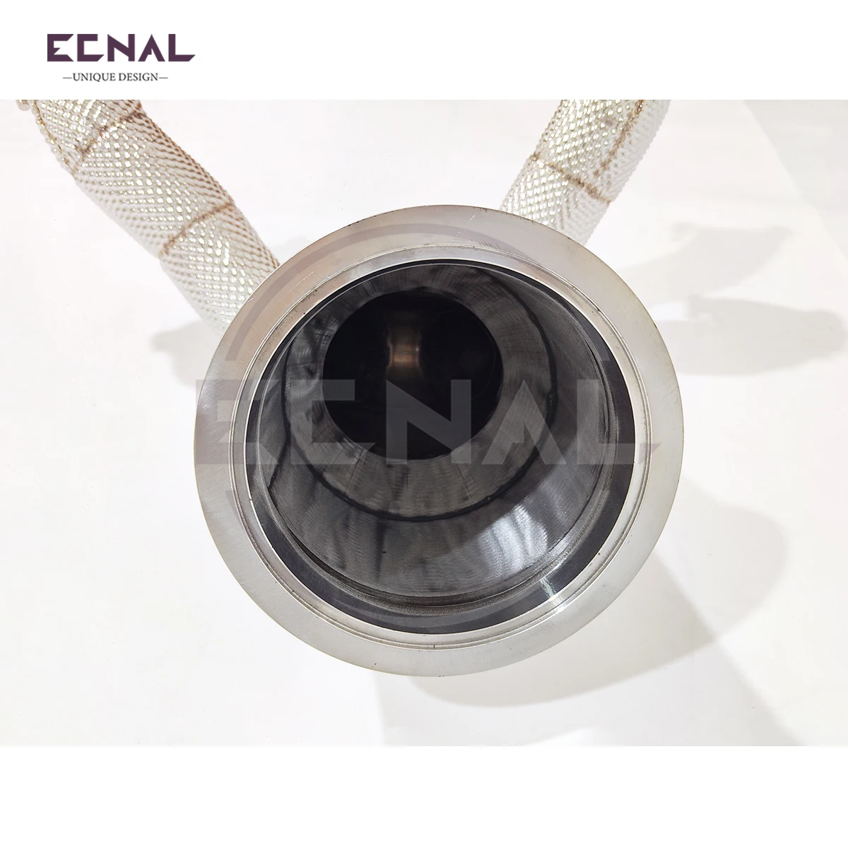 

Ecnal Exhaust Downpipe without OPF for Porsche Cayenne 9Y0 E3 3.0T SS304 Car Sport Exhaust Pipe System with Catalytic Converter