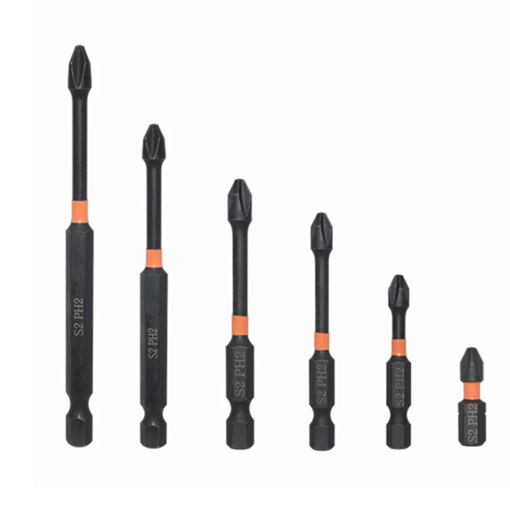 S2 Alloy Steel Screw Driver Hand Drill Bit 1/4 Hex Shank Electric Screwdriver Bits Tips Professional Hand Tools for Repair Work