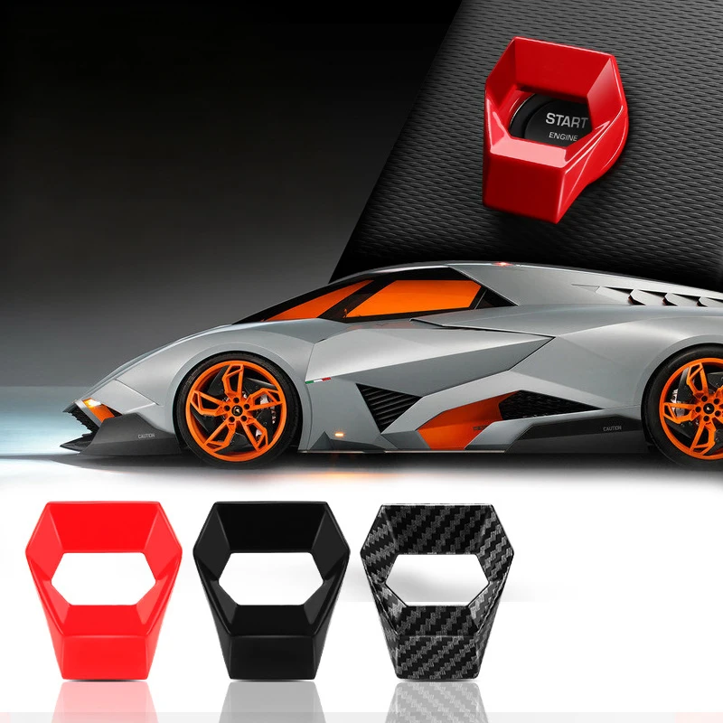 

Декоративная крышка кнопки запуска двигателя автомобиля, автоаксессуар, кнопка, липкая крышка для стайлинга салона автомобиля