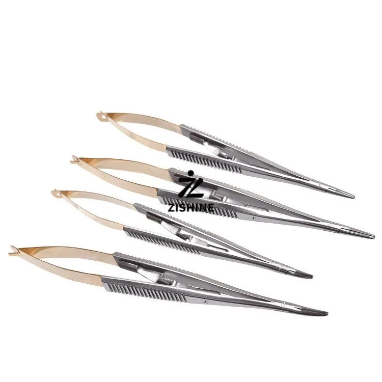 Dental Needle Holder – Minimally Invasive / Orthodontic / Fish-Tail Spring-Clip Style for Suture Gripping