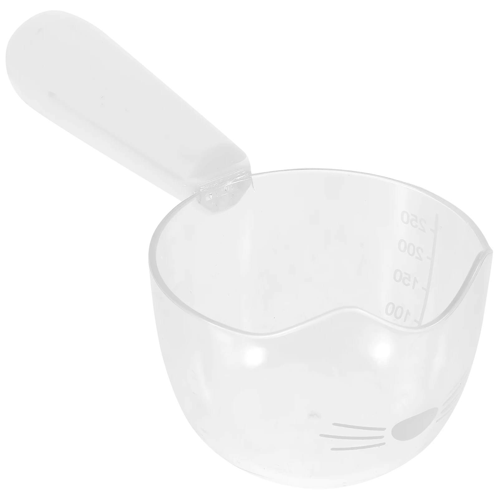 

Wet Food Scoop Clip For Pets Transparent Measuring Scale Spoon Portable Dog Cat Feeding Tool Pet Food Scoop Small Handle