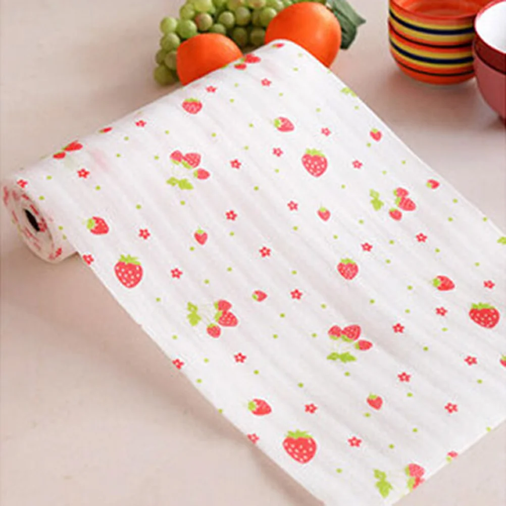 Non-Slip - Shelf Liner Lovely Kitchen Cabinet Drawer Liners Mat Waterproof Refrigerator Liner Mat Pad(Random Pattern)