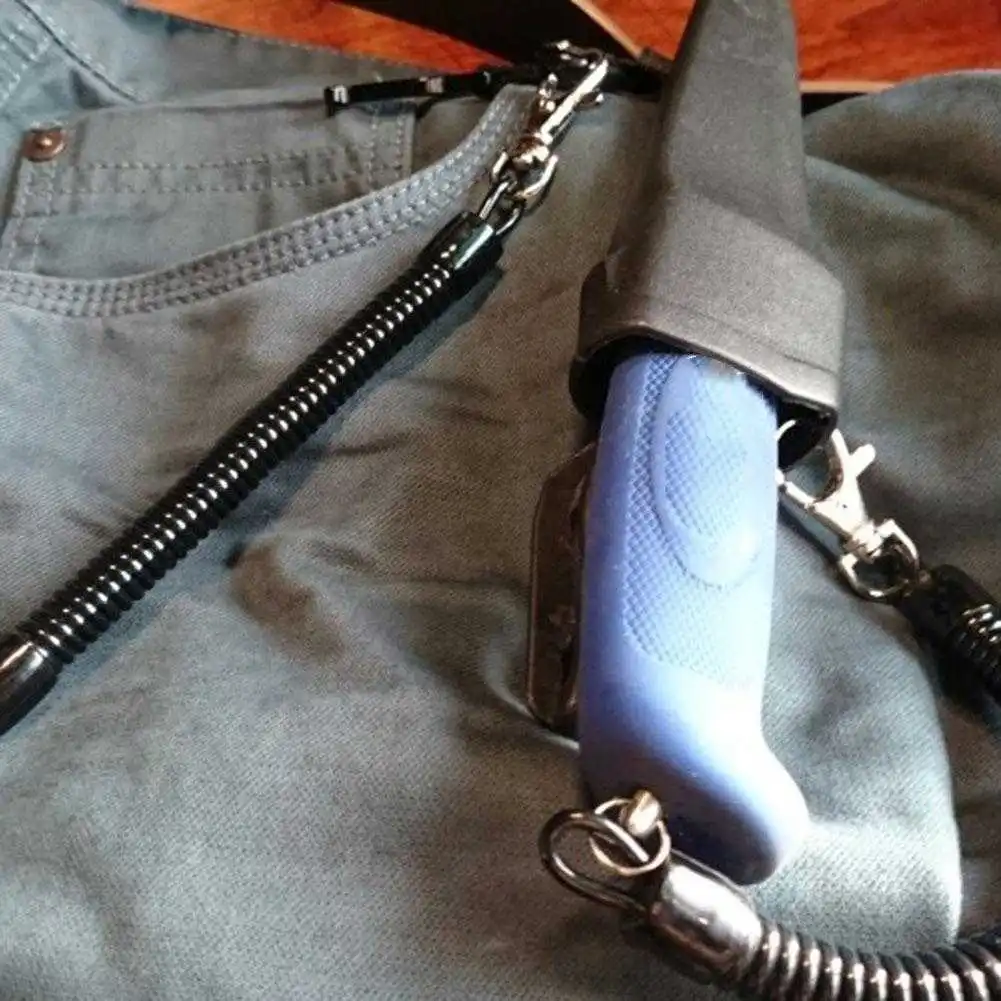 1/5 قطعة التكتيكية قابل للسحب الربيع مطاطا حبل الأمن والعتاد أداة التنزه التخييم مكافحة خسر الهاتف المفاتيح اسهم الصيد