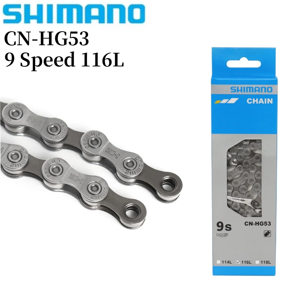 SHIMANO CN HG53 9 Speed Bicycle Chain 9S 9V 116L Link For MTB Bike Chains Original Shimano Chain Bicycle Parts