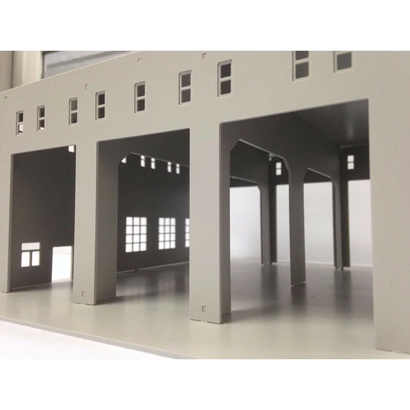 New 1:87 Scale Outland Models Railway Layout Model Train Engine House (3 Stall) High quality manual assembly simulation model