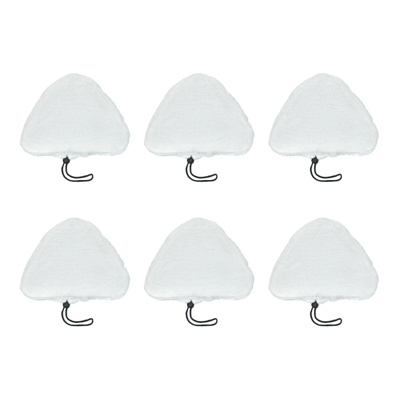 3/6/8 pièces remplacement pour vadrouilles à vapeur en microfibre, tampons triangulaires adaptés aux vadrouilles à vapeur H20