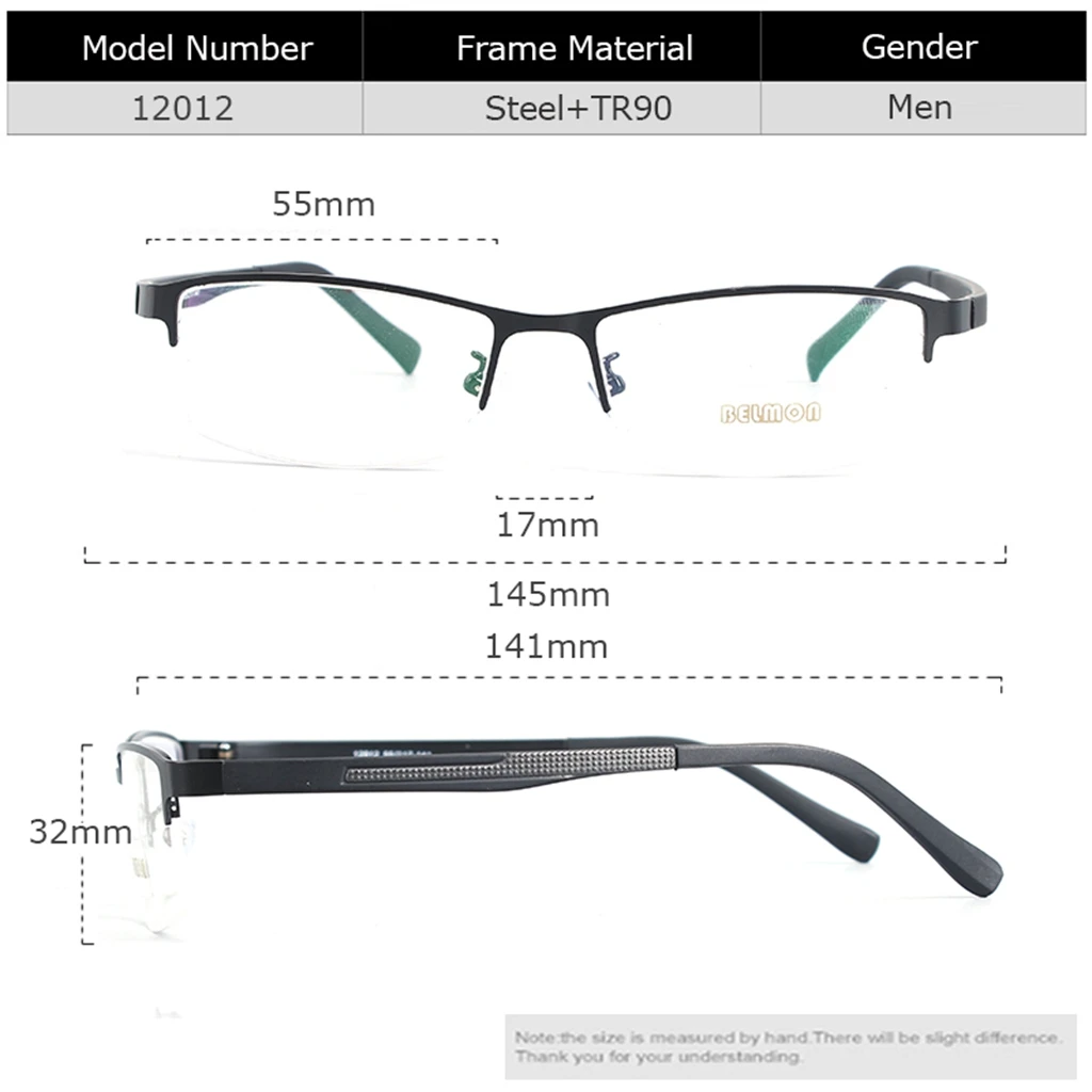 Custom Prescription Glasses Men Multi-Focal Progressive Photochromic Anti-Blue Light Myopia Presbyopia Hyperopia Men Eyeglasses