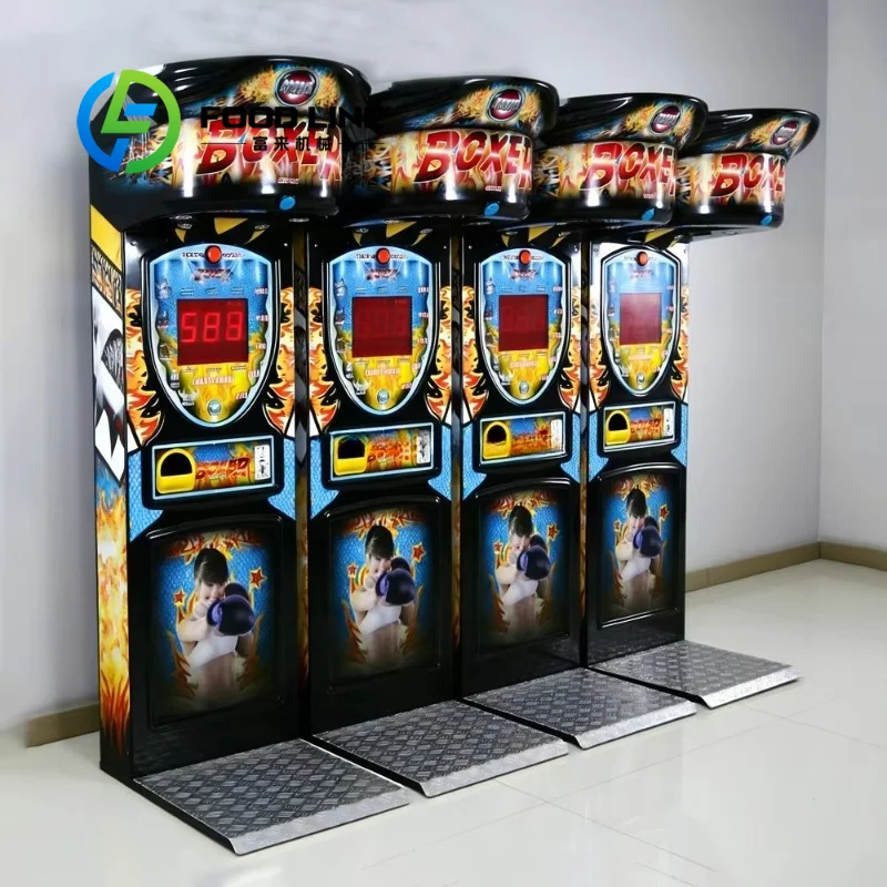 Coin Operated Boxing Machine Large Punch Bag Matches Boxer Punching Game Machine To Withstand Repeated Heavy Blows In Busy