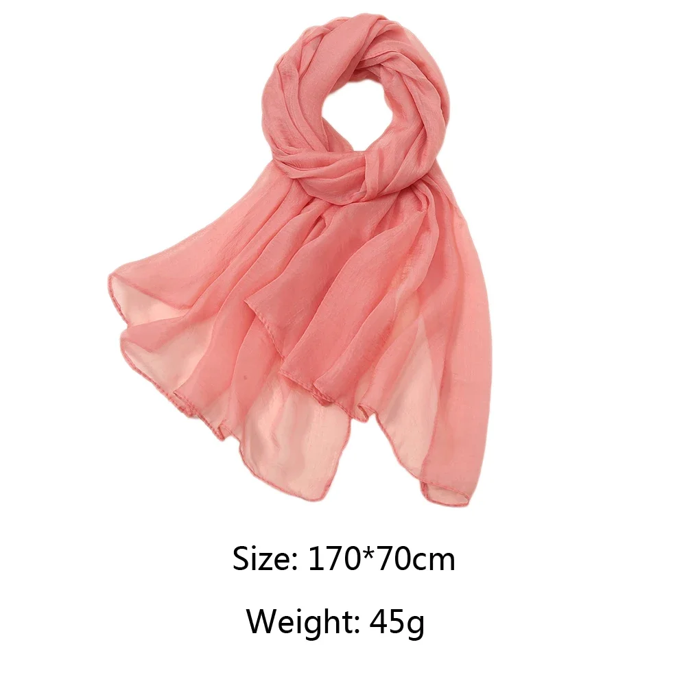 New Summer Large Shawls Chiffon Scarf Beach Burkini Cover Up Women Solid Color Head Wrap Sarong Beachwear Pareo Sunscreen Cover