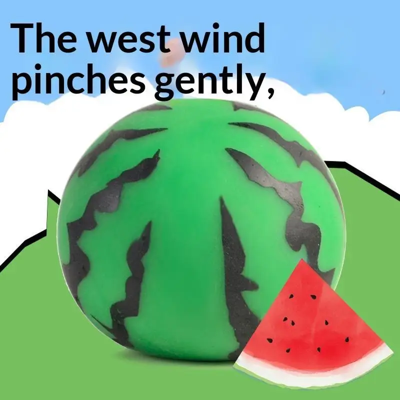 Slow Rising Watermelon Shaped Stress Relief Toy Soft Squeezable Sensory Toy for Kids Adults Holiday Gift Party Favors