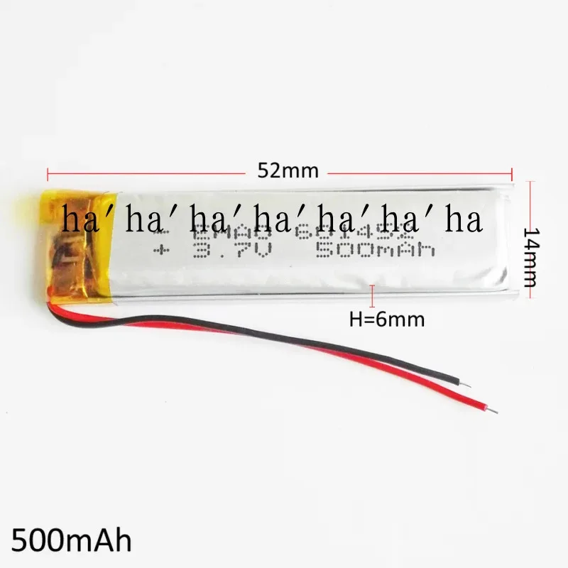 Batteria ricaricabile Lilo da 10 pezzi da 500 mAh per MP3 MID DVD GPS Bluetooth 601452