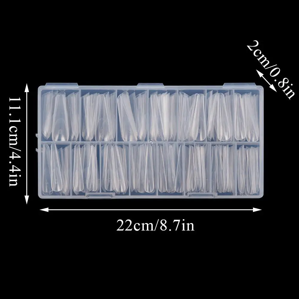 150pcs French Dual Nail Form With Edges Inside Full Cover Quick Building Mold Acrylic Top Forms For Extension False Nail Tips