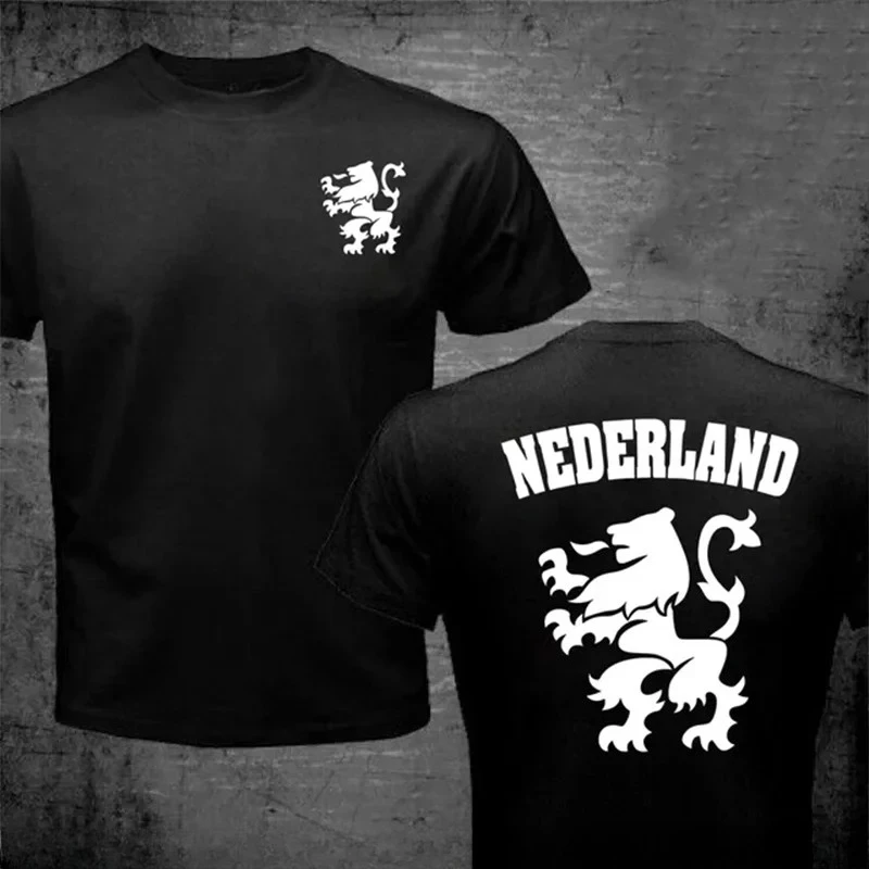 2026 Summer New Dutch Lions Football Men's T-shirt Fashion Hot Selling High Quality Men's and Women's Same Crewneck Printed Tee