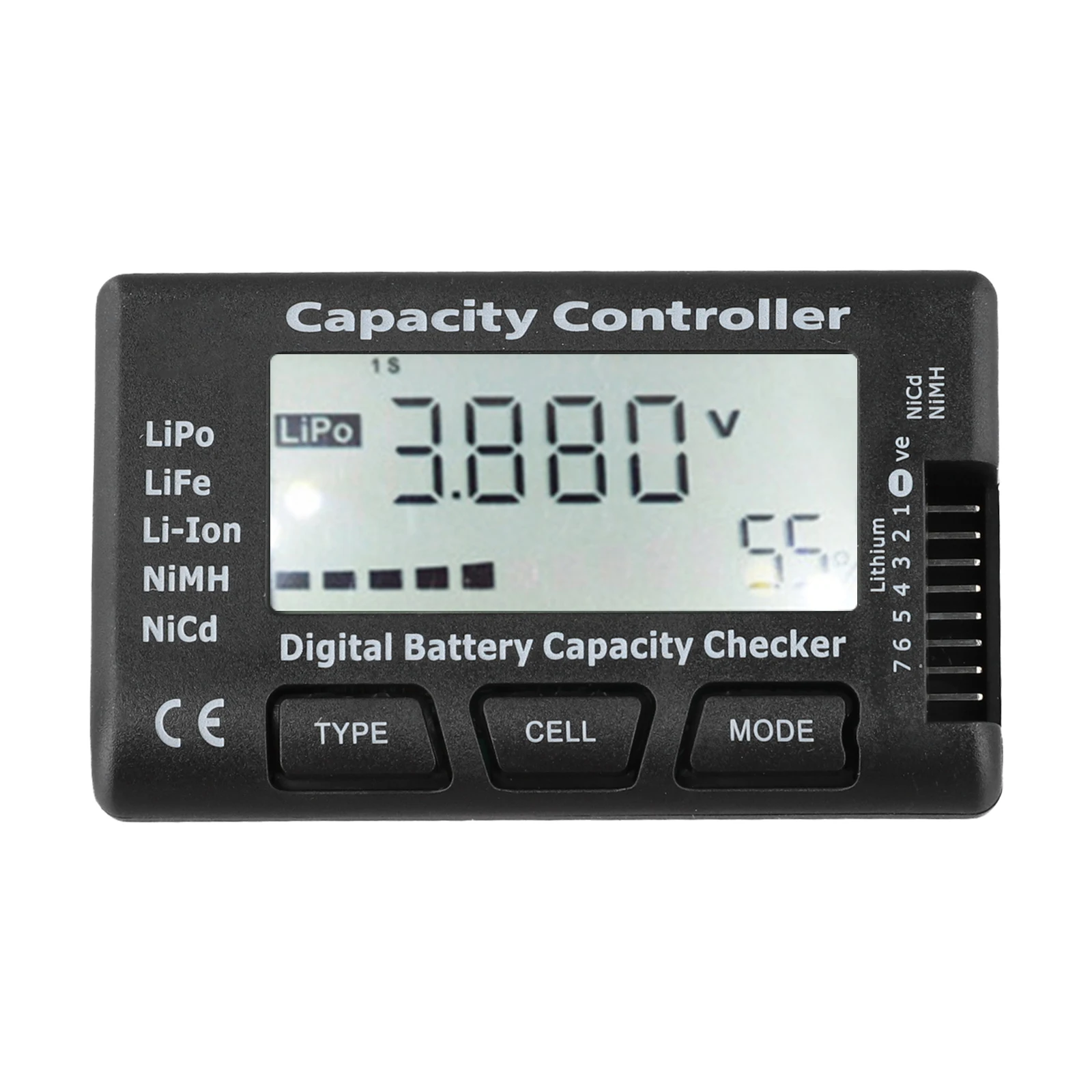 Battery Tester for RC Vehicles Digital Tool for Maintaining Optimal Battery Health with Comprehensive Voltage Testing Features