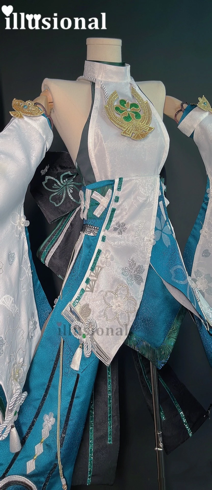 illusional Custom size made Yae Miko from Genshin Impact Yae Miko Cosplay Costume Blue version high quality customized