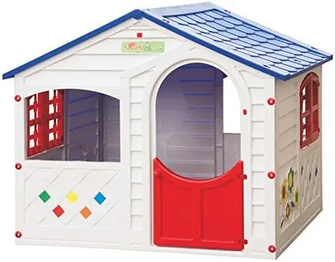 Casa Mia Colorful Playhouse And 4 Stackable Chairs - 3' 9