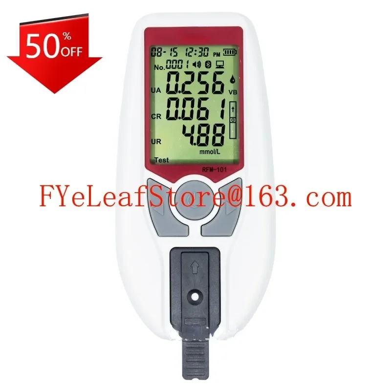 

English Portable Dry Biochemical Analysis Kidney Function Instrument Creatinine Uric Acid Urea 3-in-1