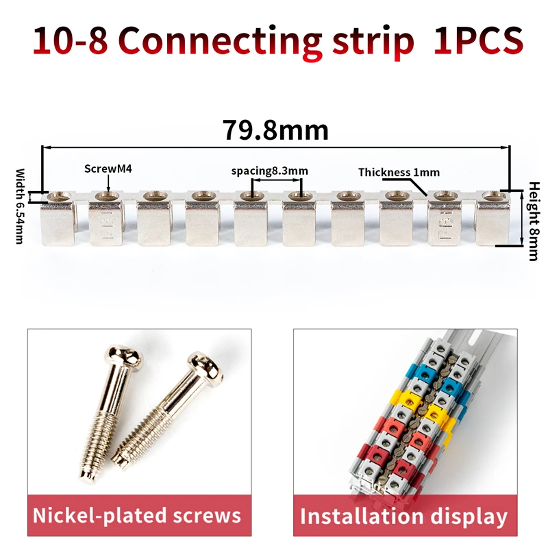 UK-6N Terminal FBI-10-8 Central Parallel Bridge Connecting Strip