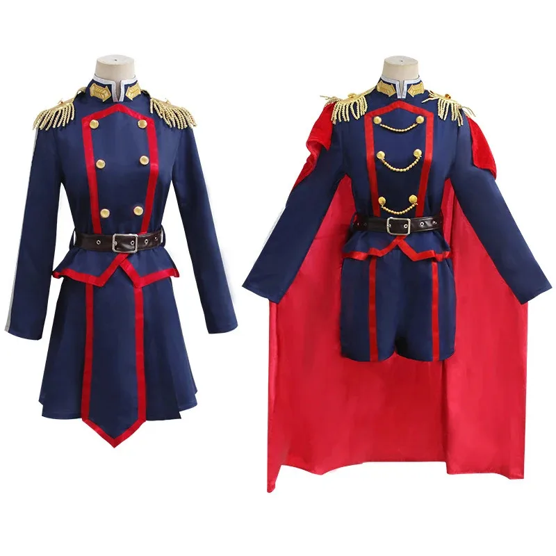 Anime Mato Seihei No Slave Uzen Kyoka Yamashiroren Cosplay mujer uniforme falda traje capa fiesta disfraz de Halloween; 6'x, 9;y'