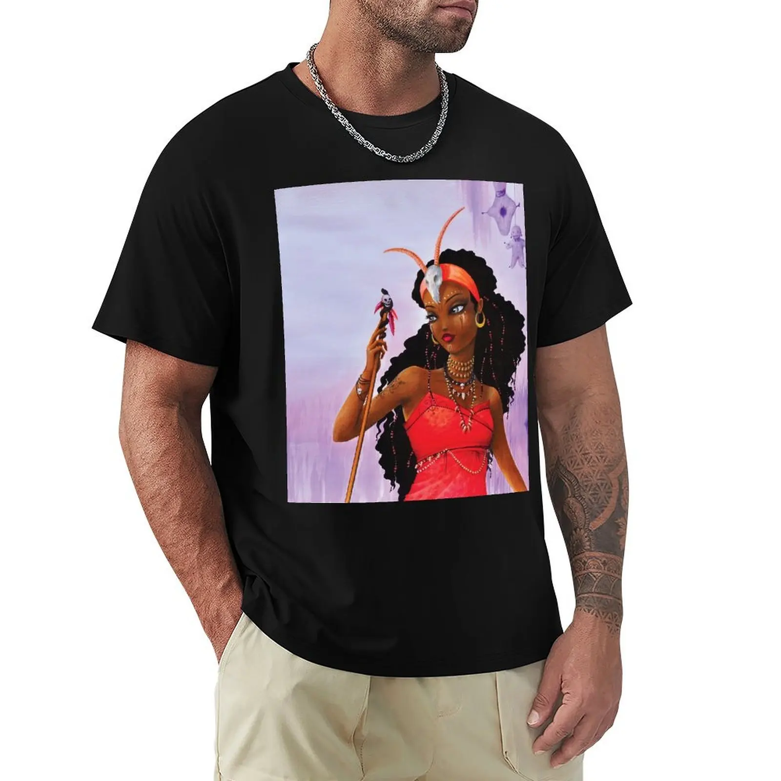 voodoo T-Shirt Big Size Crew Neck T-Shirt