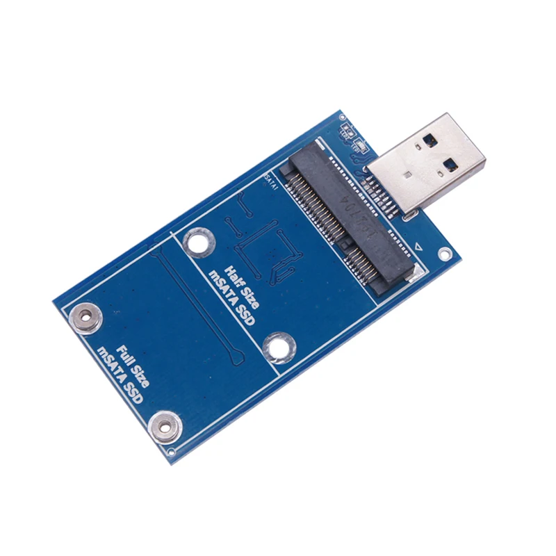High Apeed Transmission Msata to USB 3.0 5Gbps Solid-State Drive to Mobile Hard Drive ASM1153E Chip Plug and Play for 50*30 Size