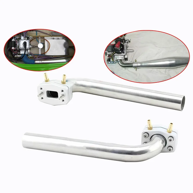 

Komatsu 26cc QJ Engine 90°/100°/105° Exhaust Pipe Elbow + Flange Water Cooling Joint for Gasoline Ship