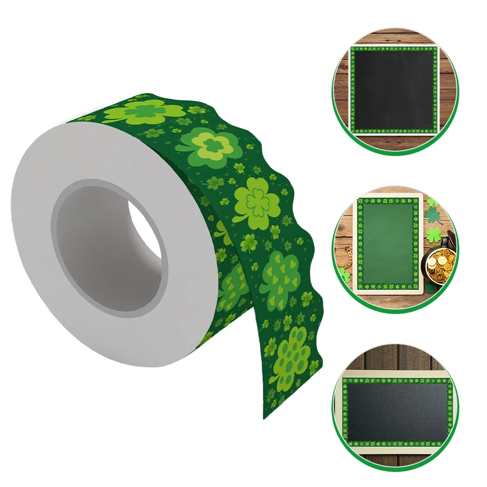 

St Patricks Day Border Classroom Trim Sticker Stickers Green Bulletin Board Background Paper