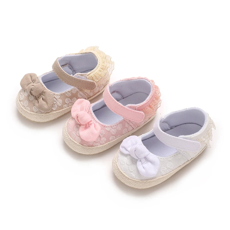 

3-Colors 0-18M Baby Girls Cotton Shoes Cute Bow Spring Autumn Toddlers Prewalkers Cotton Shoes Infant Soft Bottom First Walkers