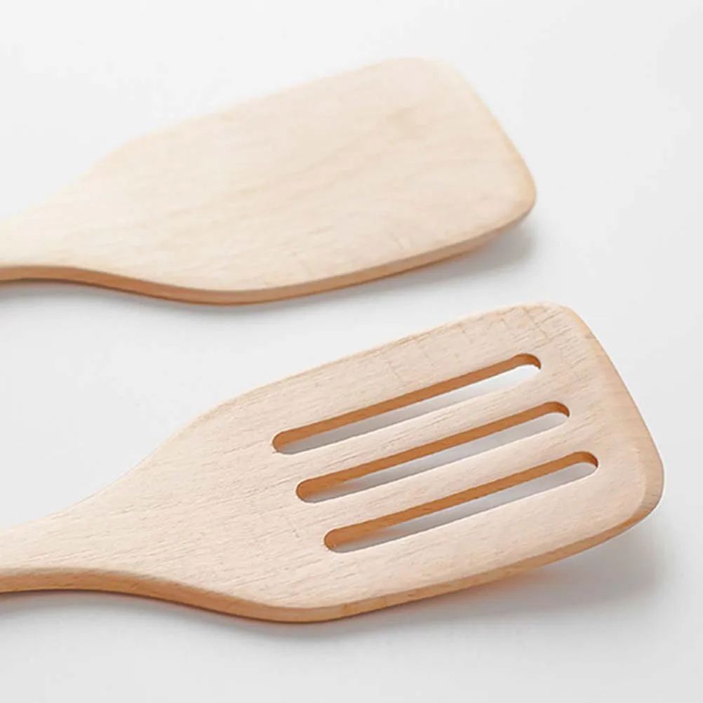 

Wooden Spatula 31X7.5Cm Natural Beechwood Turner Non-Scratch Heat-Resistant Flat Shovel For Cooking Baking Kitchen Tools