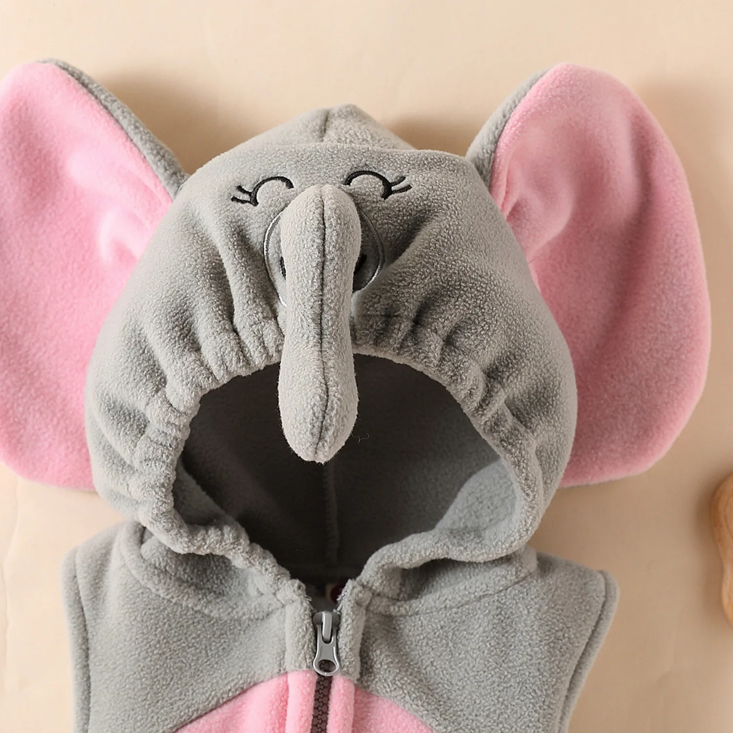 Baby Elephant Hooded Romper with Long Socks Kids Children's Ins Bodysuit Infant Fleece Clothing Easter Holloween Costume Outwear