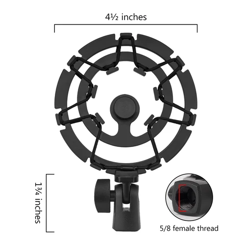 Imagen 2 del producto Geekria para Creator micrófono Shock Mount, Compatible con Shure MV7, SM7B
