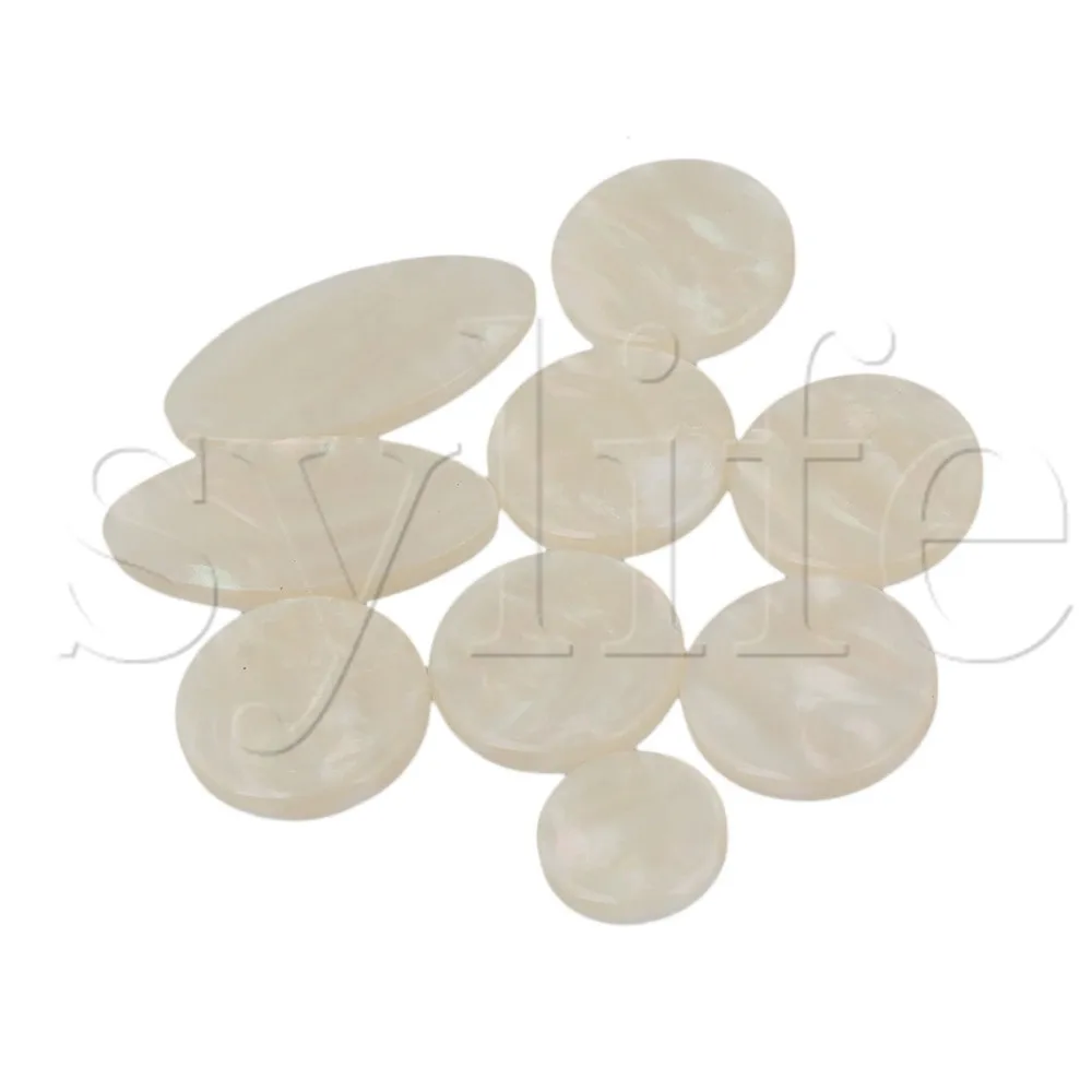 NEW Plastic Saxophone Key Buttons Inlays 1 Set(9 Pcs) FOR Alto