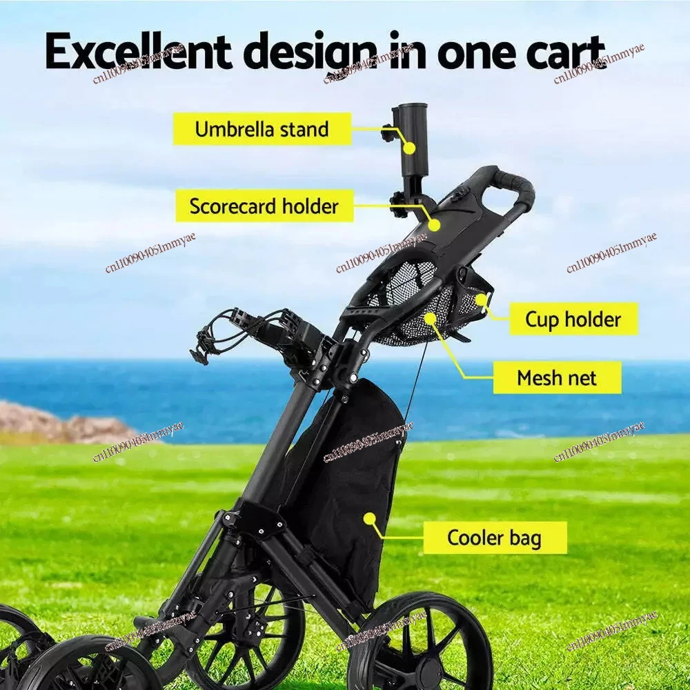 

Golf Chartered Four-wheel Golf Cart, Golf Foldable Four-wheel Cart
