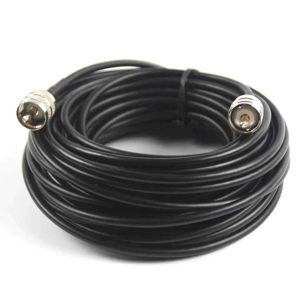 50ft RG58 Coax Coaxial UHF PL-259 Connectors Amateur Ham CB radio Antenna Cable