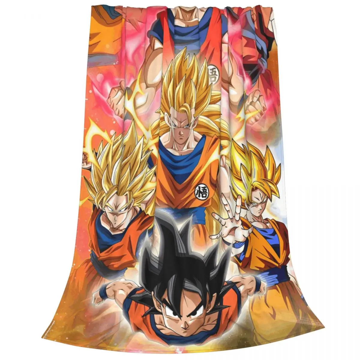 

Dragon Ball Z Blanket DBZ Flannel Vintage Warm Throw Blanket for Home Summer