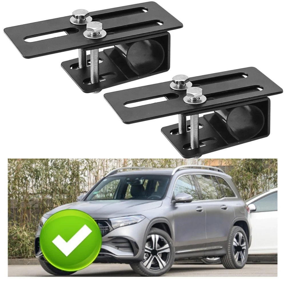 

1/2PCS SUV Car Roof Rack Fixed Snap-on Carbon Steel Roof Spotlight Mount Bracket Clamp Luggage-Rack Mounting Holder