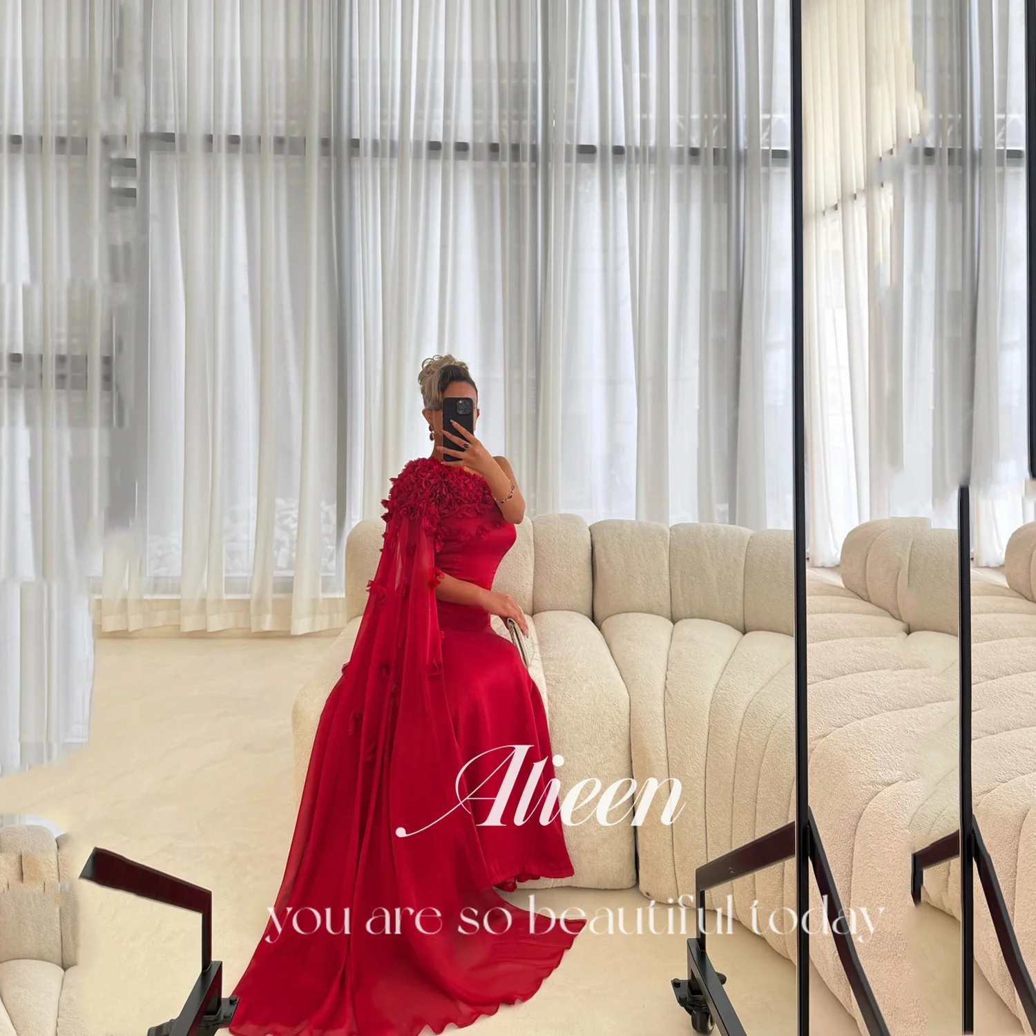 

Aileen Womens Dresses for Special Occasions Red Prom Dress Customized Vestidos De Festa Elegant Party Dresses 2025 فساتين سهرة