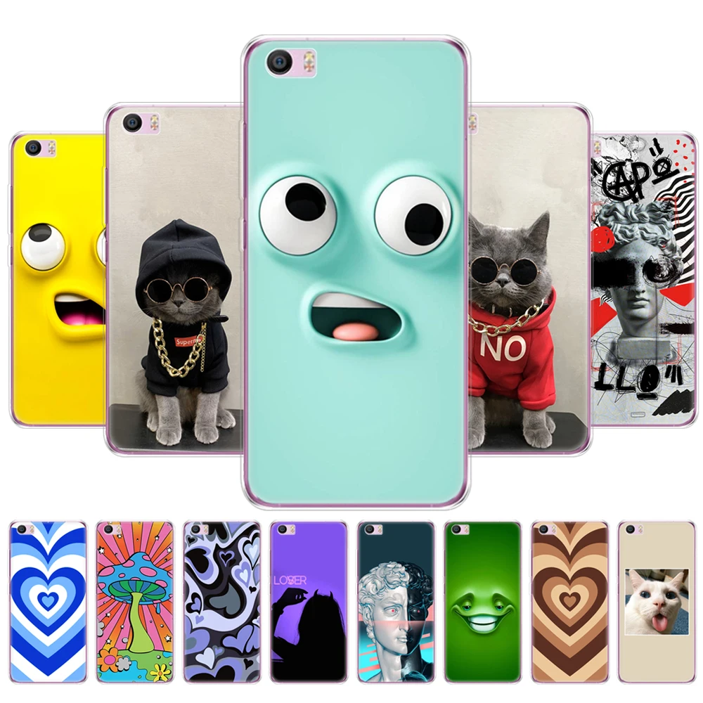 For xiaomi Mi5 Mi 5 M5 Case Soft TPU Painting Phone Cases Cover For xiaomi mi5 mi 5 m5 Silicone cartoon