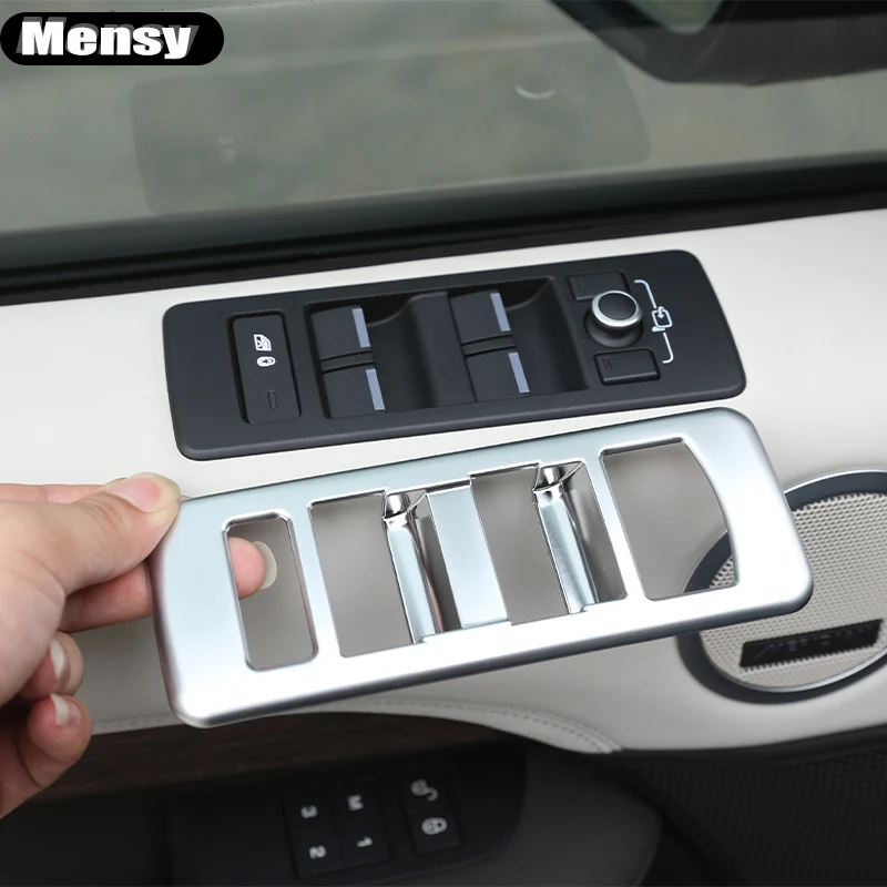 

For Land Rover Discovery 5 2017-2020 Car Interior Window Lift Switch Button Frame Cover Trim Accessories