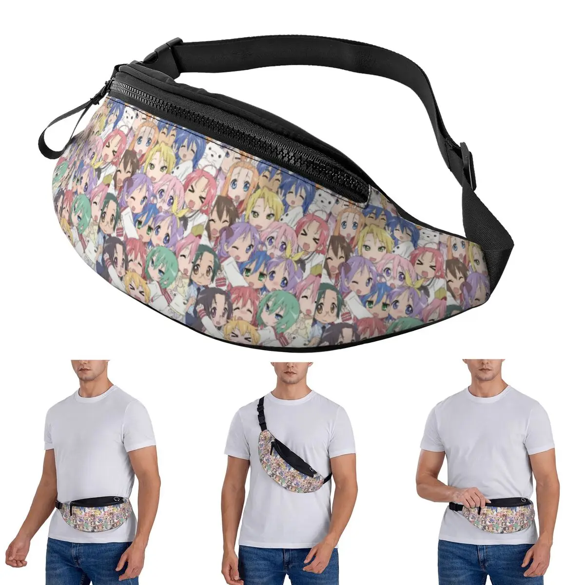 

Crossbody Waist Bag Lucky Star Anime Lucky Star Anime Men Women Fanny Pack Traveling Running Money Phone Pouch