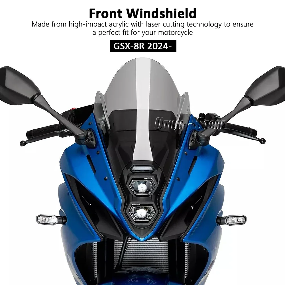 For SUZUKI GSX-8R GSX 8R GSX8R 2024 2025 New Motorcycle Windshield Windscreen Screen Protector Fairing Deflector Wind Deflector