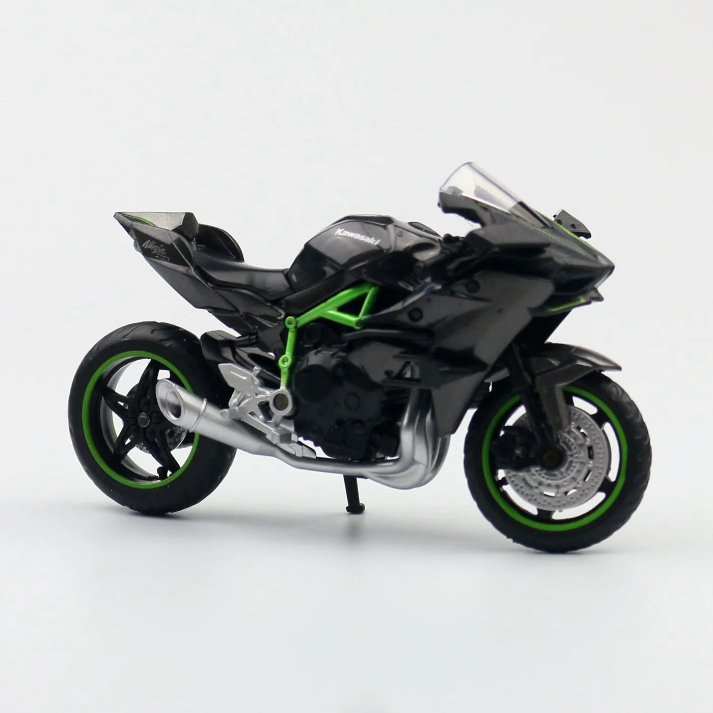 1/18 Kawasaki Ninja H2R Motorcycle Toy Model CCA Caipo 1:18 Diecast Vehicle Miniature Free Wheels Collection Gift Boys Children