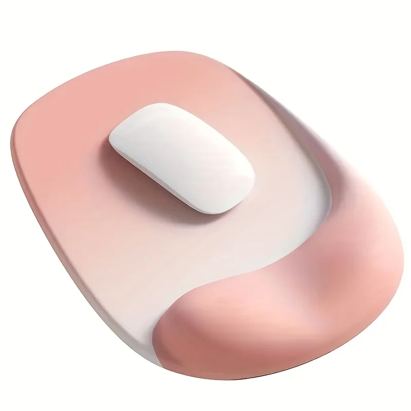 Ergonomic Mouse Pad with Gel Wrist Support - Premium Lycra Fabric, Non-Slip, Perfect for Laptops & Desktops, Ideal for Office